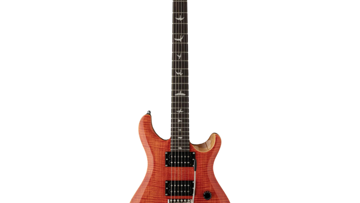 PRS SE CE 24 Electric Guitar Blood Orange (Natural Back) Finish, PRS SE Gig Bag Included – CE44BR