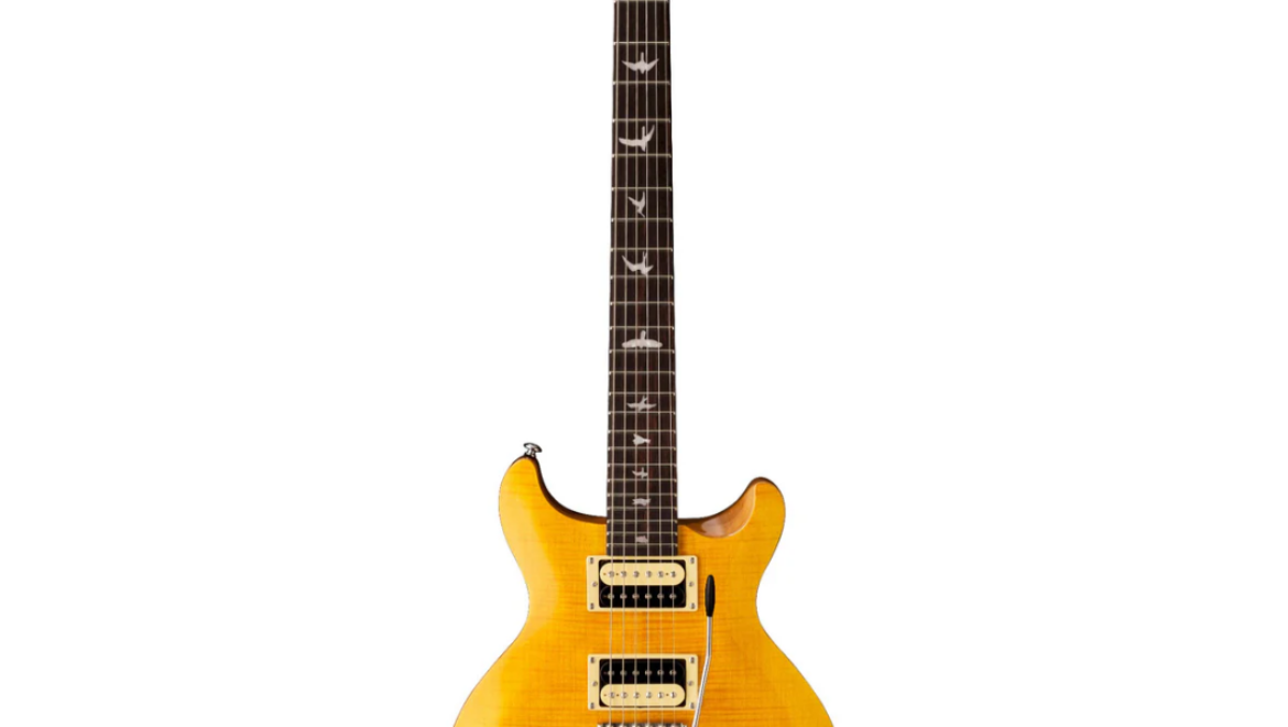 PRS SE Santana Electric Guitar, Santana Yellow – SASY