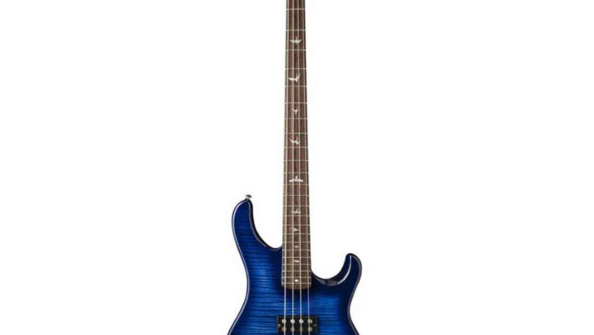 PRS SE 4 String Kingfisher Bass Maple Veneer Faded Blue Wrap Around Burst Finish Included PRS Deluxe Gig Bag