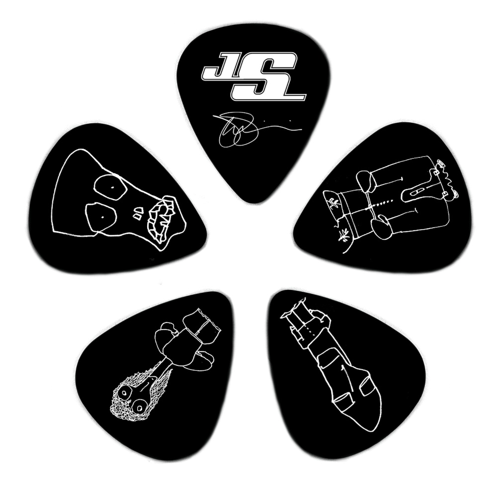 Planet Waves Joe Satriani Guitar Picks Black 10 Pack Medium Talentz