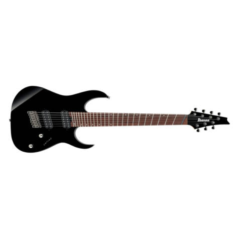 Ibanez RGMS7-BK Multi Scale 7str Electric Guitar (Black)