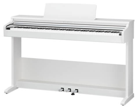 Kawai KDP75W Digital Home Piano with Bench - Embossed White