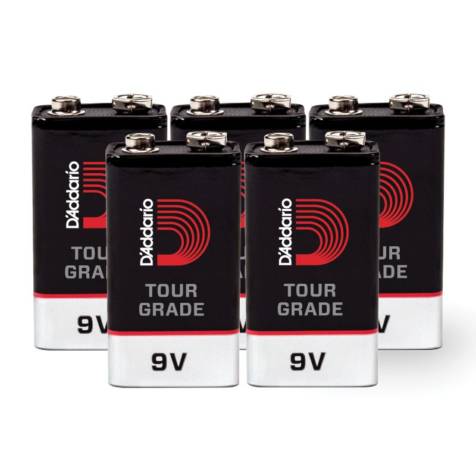 Planet Waves 9V Tour-Grade Alkaline Batteries PW-9V-05 (5-Pack)