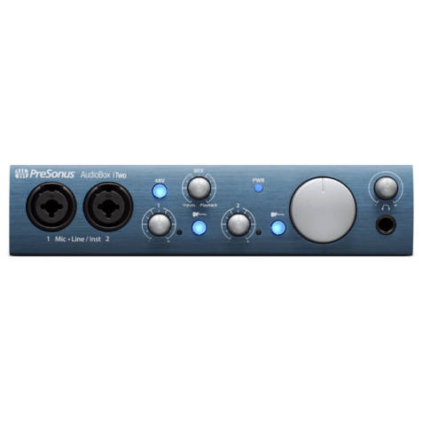 PreSonus AudioBox iTwo USB Audio Interface 2in/2out (MAC/PC/iOS)