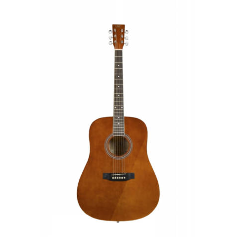 SX SD104G Dreadnought Acoustic Guitar (Natural Gloss Finish)