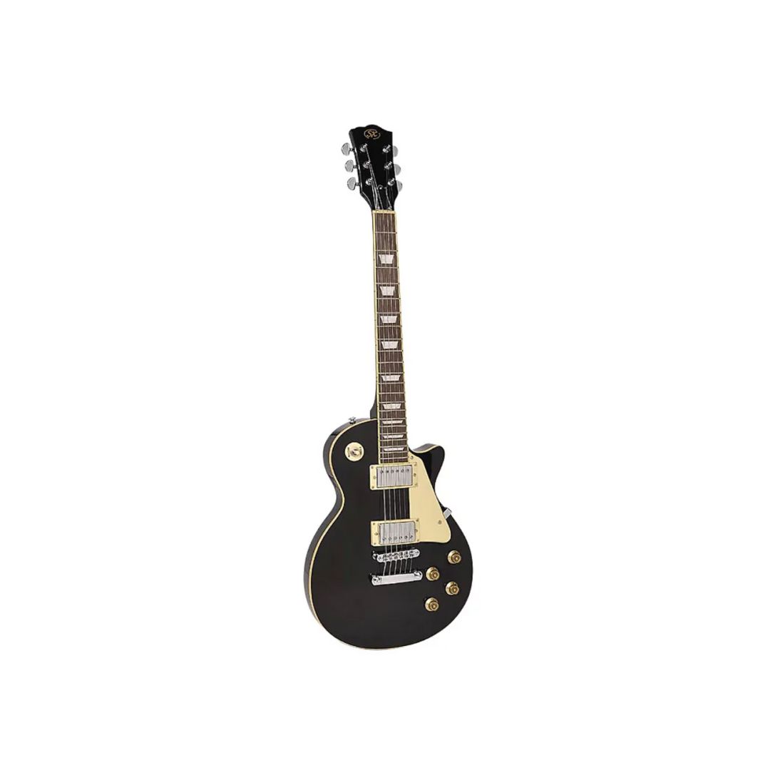 SX EF3-BK LP Electric Guitar (Black) - Talentz