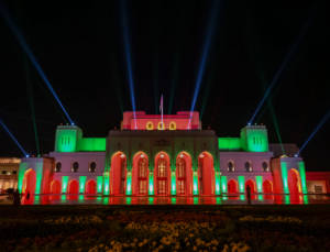 Lighting at ROHM Oman for the National Day Celebrations